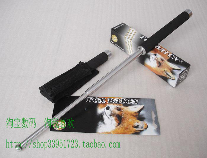 超值礼品 惊暴绝对正品FOX甩棍 狐狸甩棍 防身用品