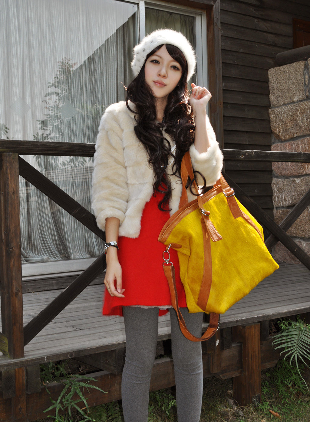 套,zara,vivi SZ强推滩羊毛皮草长款背心/<em>马甲</em>/外