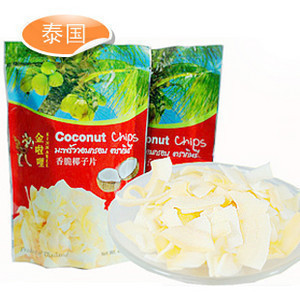  特价 泰国进口 泰国进口 金啦哩 椰子片 椰子干40克 浓郁香脆（50