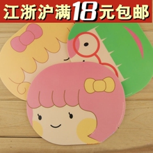 A403韩国卡通大头女孩创意鼠标垫可爱女孩个性鼠标垫电脑周边配件