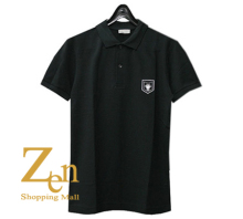 D*IOR HOMME 男士黑色小蜜蜂刺绣短袖休闲POLO