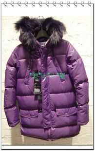 转让 <em>IZZUE</em> 09秋冬紫色S码中长款<em>羽绒服</em> - 转 