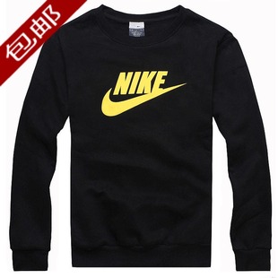  秋冬新款男装 耐克/nike 潮男必备休闲加厚加绒圆领情侣卫衣