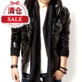 冬装清仓!<span class=H>LIHOMME</span> 刘易阳同款亮面短款男士立领羽绒服-征战