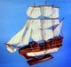 纯手工铁质风格的帆船模型