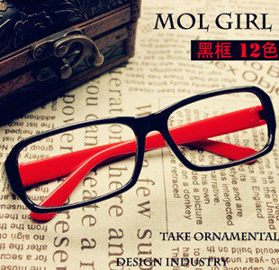 <span class=H>G3</span> 复古黑框豹纹眼睛框潮男女非主流眼镜架板材近视平光镜无镜片