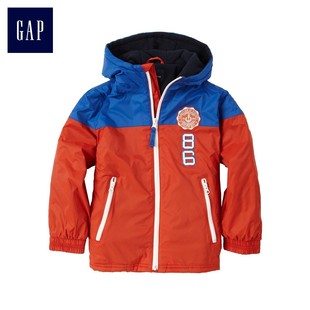  Gap双色拼接抓绒内衬防风夹克|儿童000912662|原价349元