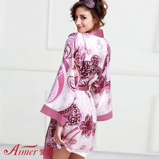 5折包邮正品可人儿冬款珊瑚绒女式睡衣睡袍浴