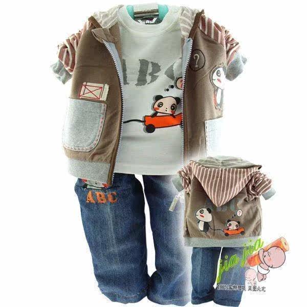 儿童套装,新款春装火爆上市啦!春秋<em>长袖</em>小熊男