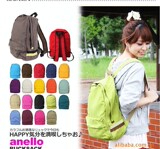 ITA箱包●日本乐天休闲背包 anello学生多色帆布双肩包书包0.40kg
