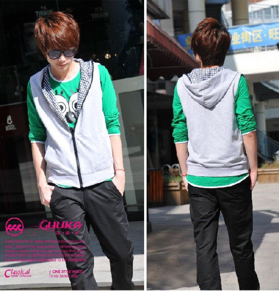 棉<em>马甲</em>,夏装<em>2011新款</em>衣服 韩版罗志祥最爱 内外