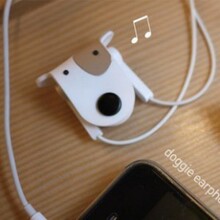 韩国12space-ba狗狗纽扣绕线器mp3mp4苹果iphone手机耳机线绕线器