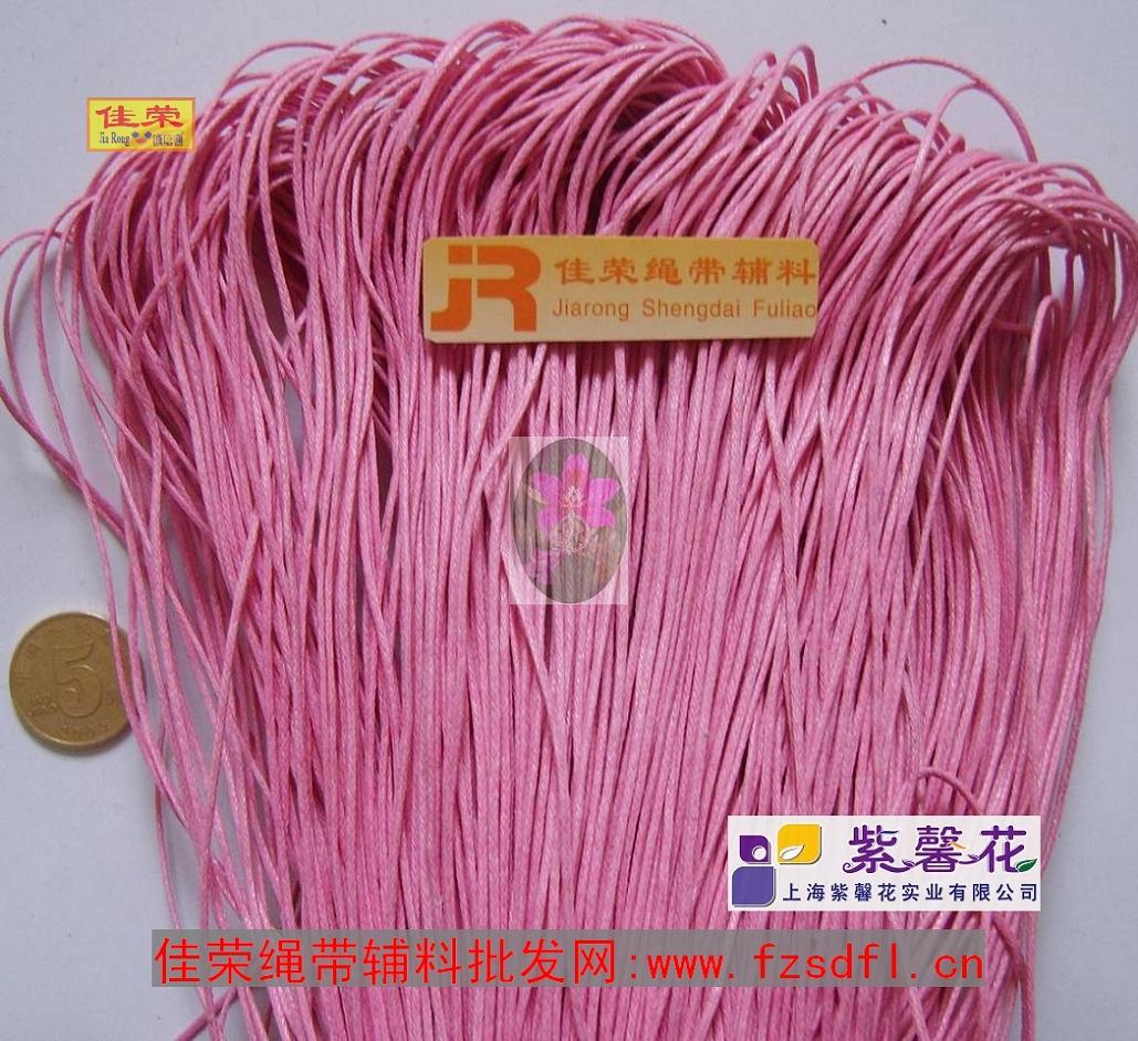 DIY个性棉蜡绳,1mm粉红色工艺蜡绳,手袋编织棉蜡绳材料 1元=5米在类目 饰品/流行首饰/时尚饰品新, DIY配件, 绳中 - 来自Buy2taobao.com提供专业的淘宝代购服务