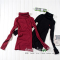 t85035色秋冬09新品 AF新款女装 手套式长袖高领T恤打底衫