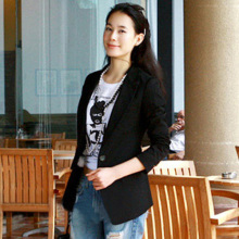2012春季新款 韩版修身翻领西装外套女装上衣秋<span class=H>冬装</span>小外套