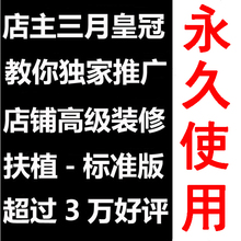双冠教你实战推广店铺装修模板全套旺铺标准版扶植版网店装修模版