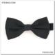 优雅绅士领结 纯黑色原单领结 纯色领结 IFSONG领带
