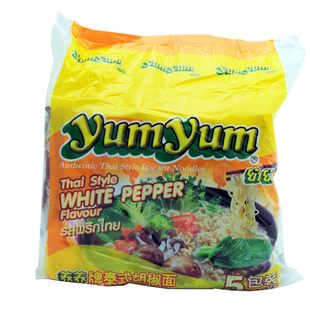  【天猫超市】泰国进口方便面 YUMYUM/养养牌泰式胡椒面 70g*5/包