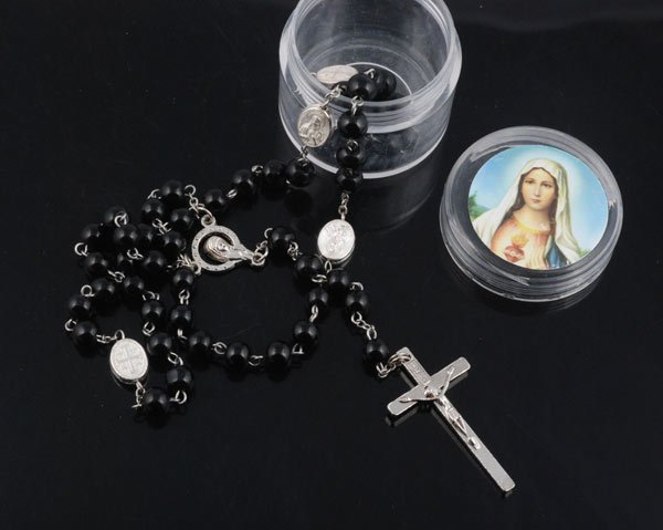 稣山园祈祷圣像,[钦一斋]天主教*银边红色苦像