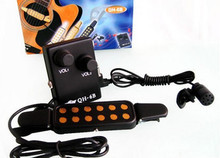 青华皇拾音器 QH-6B 民谣吉他 木吉他拾音器 带话筒