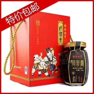  包邮正品胡庆余堂 即食阿胶膏 210克单瓶装 活血暖身滋补固元膏糕