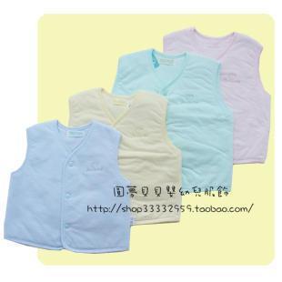  圆梦贝贝13冬款童装金娃娃全棉夹棉宝宝马甲儿童背心棉背心