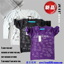情人节礼物2011新款<span class=H>男士</span><span class=H>秋装</span> 时尚休闲V领欧美风图案线衣/<span class=H>针织</span><span class=H>衫</span>