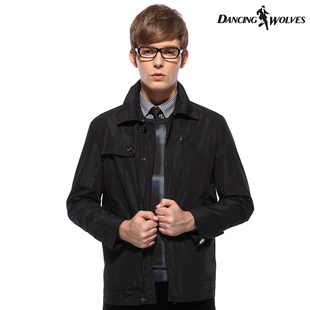  大码特价！与狼共舞夹克 男装 春装翻领茄克衫 正品 男士外套1603