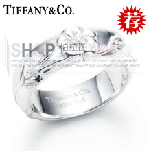 Tiffany Rose anillo de plata de ley 925 cajas de regalo de la joyería