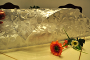 龙塑进口PVC软玻璃/水晶桌布/台布/水晶桌垫/磨砂桌垫(尺寸)