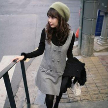 2011秋装韩版女装 时尚女士小礼服 热卖<span class=H>背心</span>外套 <span class=H>秋冬</span>流行连衣<span class=H>裙</span>
