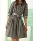Tokyo Fashion Y6054#腰系蝴蝶结天丝棉连衣裙（2色）