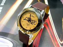 Brown cinturón de cuero reloj [52234] tendencia de la moda casual de la hoja de ver cinturón neutral
