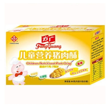 【冲金冠】方广儿童营养猪肉酥-原味 7g*12袋 纸盒装 新