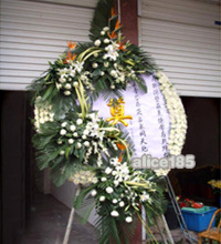 北京订花圈 订花圈 北京送花圈 北京花圈店 葬礼花圈 气派庄严