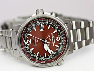  【全国联保】CITIZEN 西铁城 光能电波表 AS5010-51W (附皮表带)