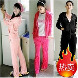 H8188秋装 新款特价韩版热卖外套卫衣天鹅绒甜美休闲运动套装