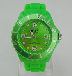  刻度转盘多色指针手表 果冻 ice-watch手表 最新款精品手表