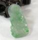 石之乡 天然翡翠A货 项坠 吊坠 挂件 阳绿观音06345