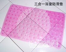 【金皇冠信誉】 三合一按摩吸盘式浴室防滑垫/脚垫[HL61]