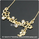 金色字母Cinderella灰姑娘项链