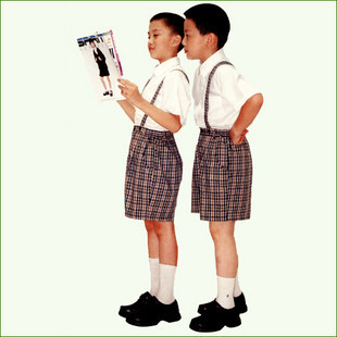 深圳校服统一服装青叶子小学生夏制服(男礼服