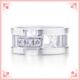 男式R084 镶钻单排罗马戒指 TI