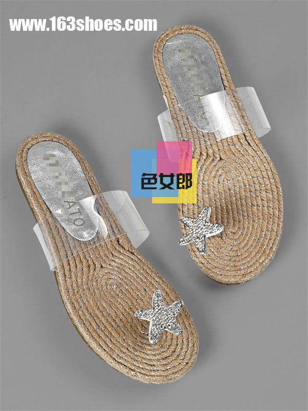 10新 EYC03 水钻羊皮透明胶片平跟凉拖 原单尾货 专柜同步