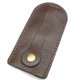  bronck最小的抽拉式抽绳式钥匙包真皮软牛皮超薄男士女士1858S