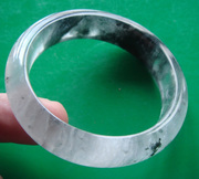 水沫天然A货玉镯手环、内径50缅甸手镯N22