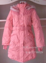 专柜正品阿依莲2011冬装新款知性风格带帽长款羽绒CA1409397