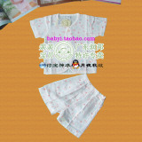限时打折润邦 2011新款2327婴儿内衣短袖透气纱布套装
