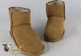 UGG5854澳洲真皮<span class=H>雪地靴</span>特价清仓！女鞋/女靴/栗色