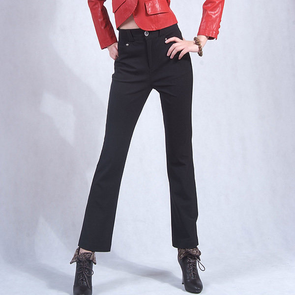 分裤中裤,ONLY新款修身休闲长裤OL必卑配超